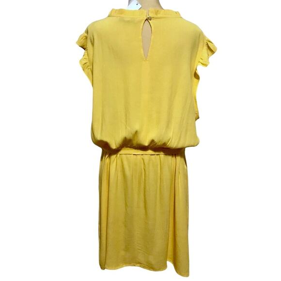 Loft Plus Size NWT Yellow Floral Ruffle Dress Women 22 *Pls See Description* - Picture 7 of 14